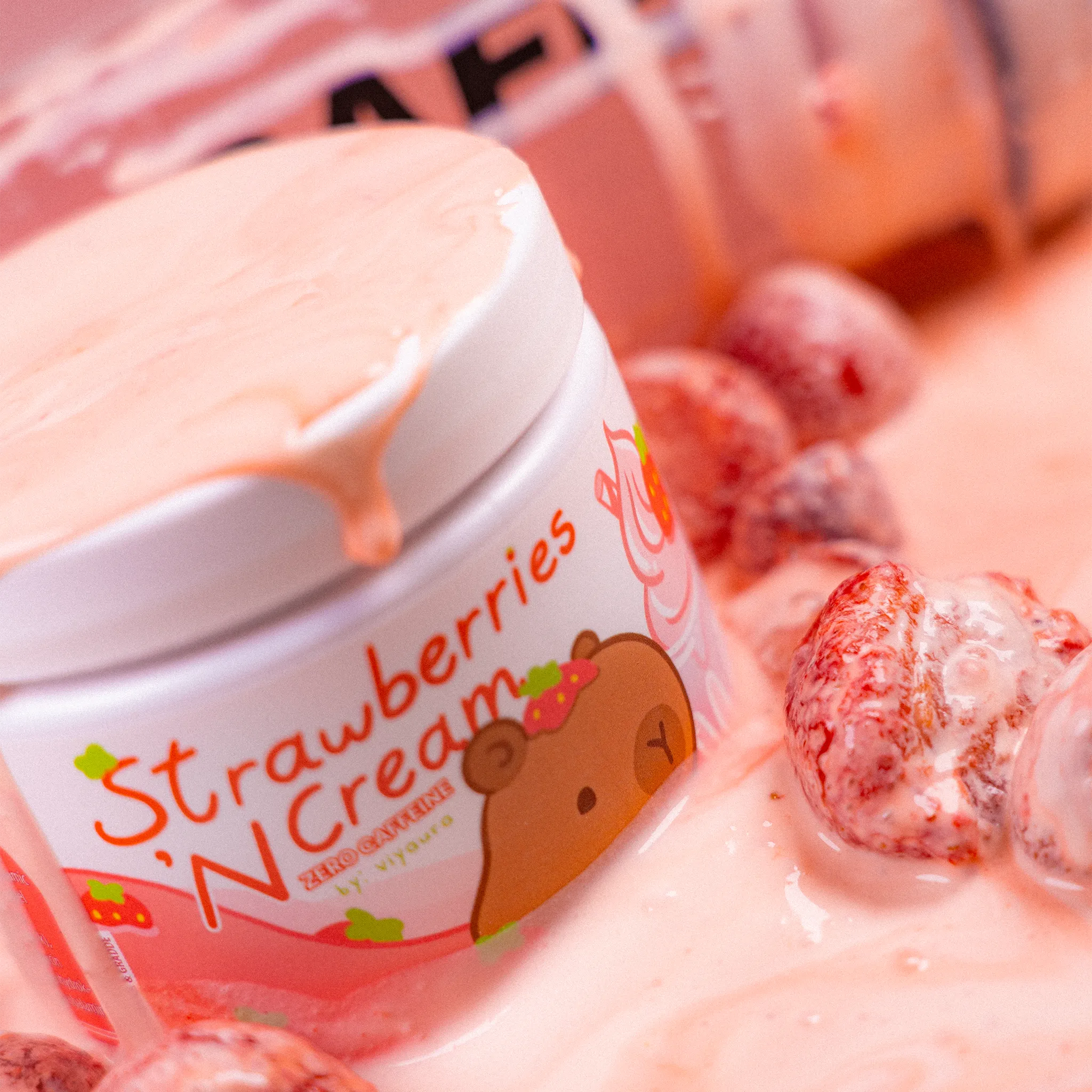 Viyaura's Strawberries 'N Cream Zero Caffeine (100 serveringar)