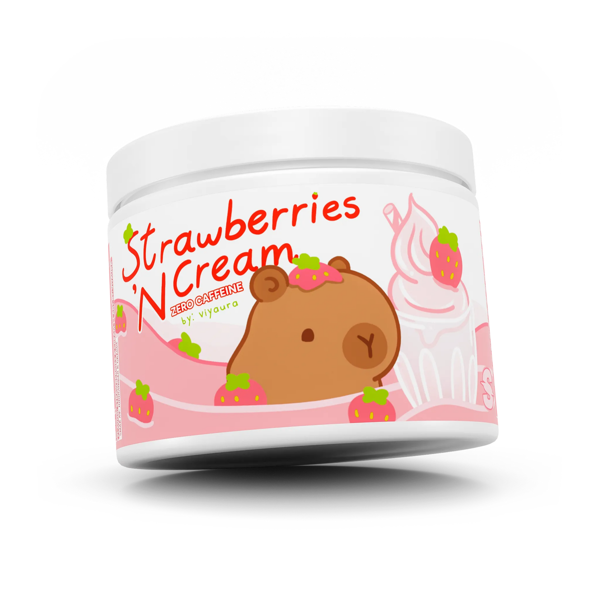 Viyaura's Strawberries 'N Cream Zero Caffeine (100 serv) – Strafe